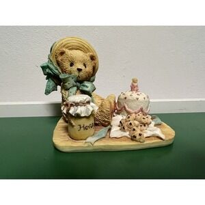 Cherished Teddies #950459 Anna "Hooray For You" Figurine Vintage 1991 Enesco